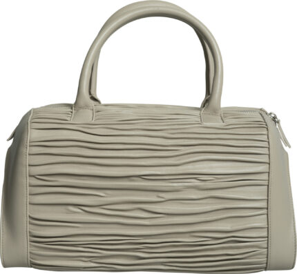 Elegante Henkeltasche mit plissierter Struktur – Bild 3