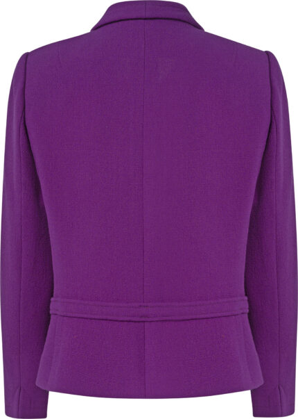 Tailored Virgin Wool Jacket with Gold-Tone Clasps<br/> - Image 5