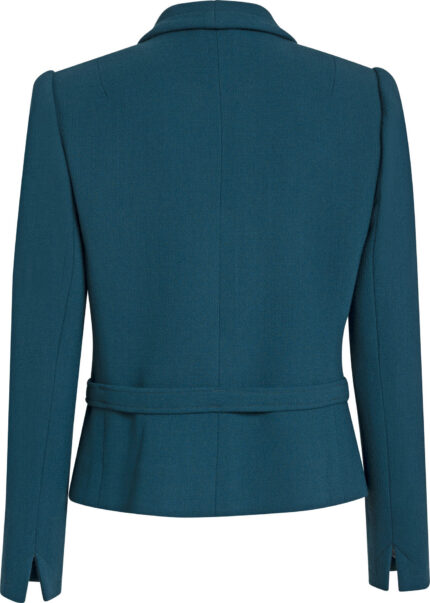 Tailored Virgin Wool Jacket with Gold-Tone Clasps<br/> - Image 6