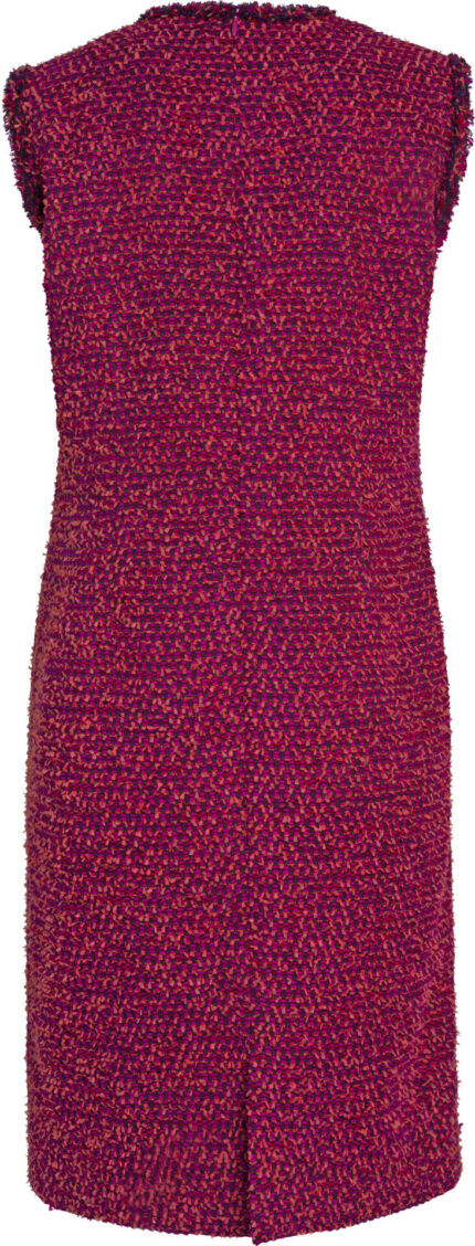 Ärmelloses Bouclé-Kleid in Multicolour – Bild 3