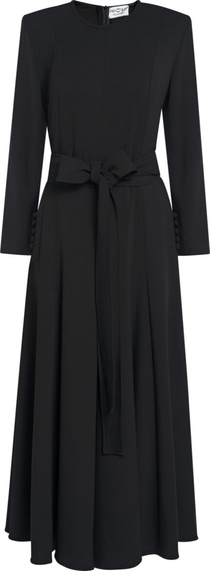 Maxikleid mit Bindegürtel