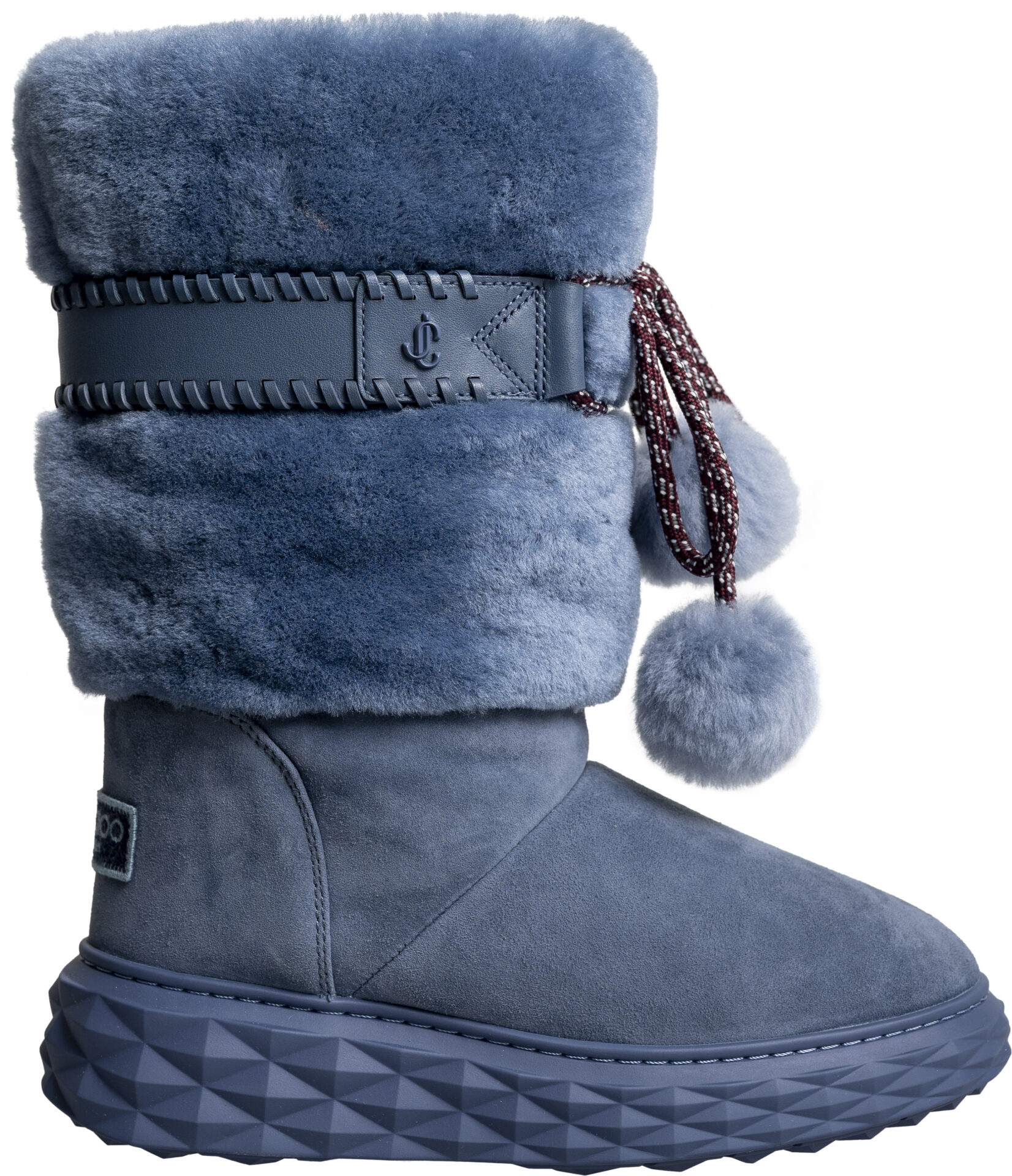Cobi USG_blau_829 Luxuriöser Winterboot mit Lammfellbesatz und Profilsohle – Bild 1