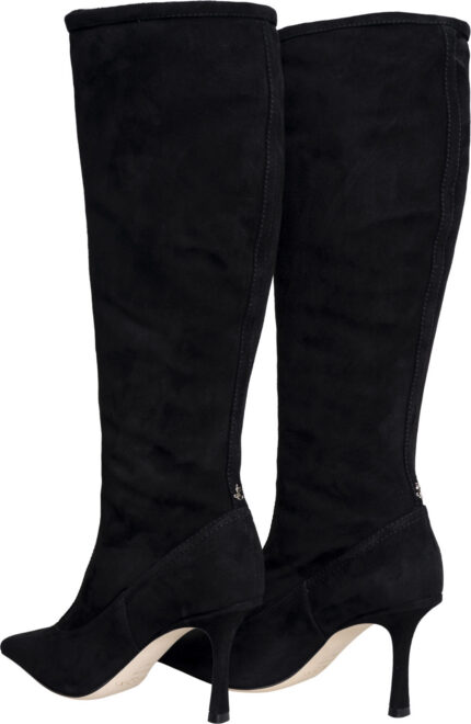 Suede Knee-High Boots with 8.5 cm Heel - Image 3