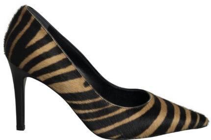 Elegante Pumps mit Tiger-Print in Felloptik und 9 cm Absatz