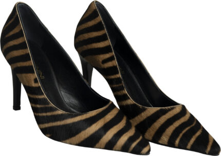Elegante Pumps mit Tiger-Print in Felloptik und 9 cm Absatz – Bild 2