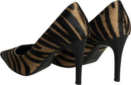 Elegante Pumps mit Tiger-Print in Felloptik und 9 cm Absatz – Bild 3