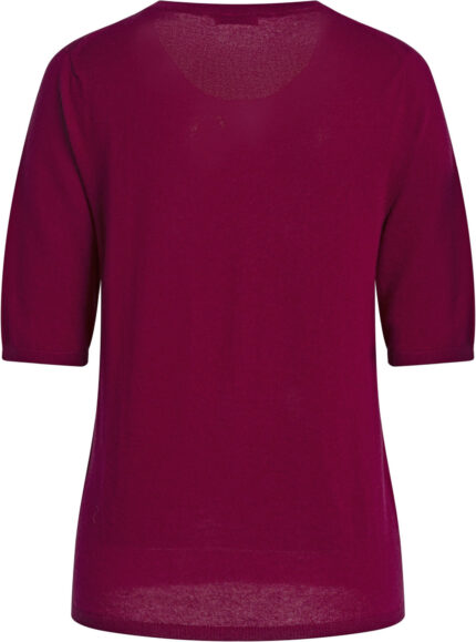 Feinstrickshirt mit Rundhalsausschnitt und Halbarm – Bild 3
