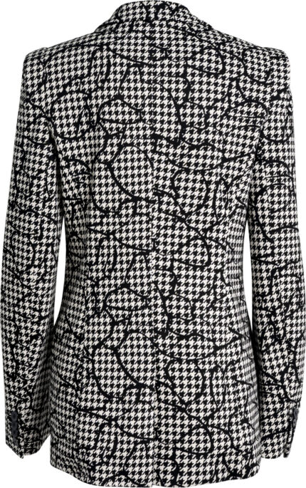 Patterned Blazer with Lapel Collar<br/> - Image 3