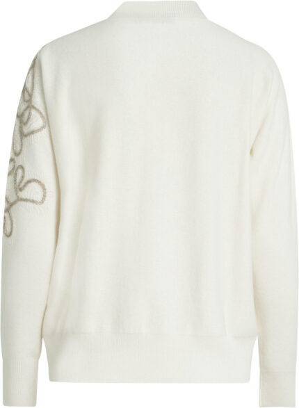 Cashmere-Wool Sweater with Decorative Embroidery<br/> - Image 3