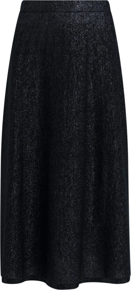 Shimmering Knit Midi Skirt with Flared Silhouette<br/> - Image 3
