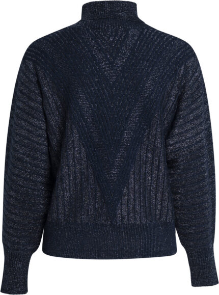 Shimmering Knit Sweater with Turtleneck<br/> - Image 3