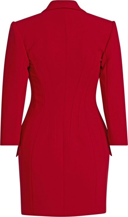 Red Double-Breasted Blazer Dress<br/> - Image 3