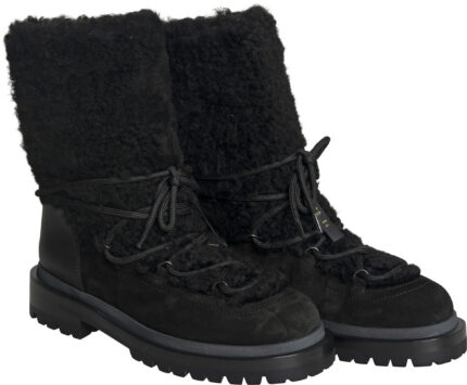 Expedition Bootie – Luxuriöse Winterboots aus Shearling mit markanter Profilsohle und Schnürdetails – Bild 2