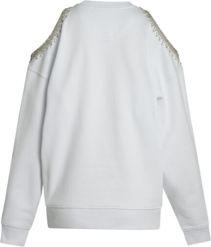 Organic Cotton Sweatshirt with Shoulder Cut-Outs<br/> - Image 3
