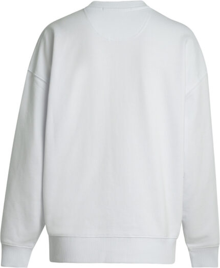 Organic Cotton Sweatshirt with Embellished Neckline<br/> - Image 3