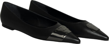 Elegante Ballerinas mit spitzer Kappe und glänzender Schmuckapplikation – Bild 2
