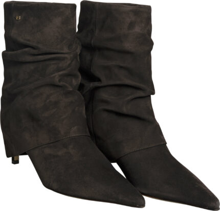 Elegant Suede Slouch Boots with Pointed Toe and 5 cm Heel - Image 2