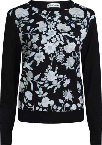 Pullover mit floralem Frontprint – Bild 3