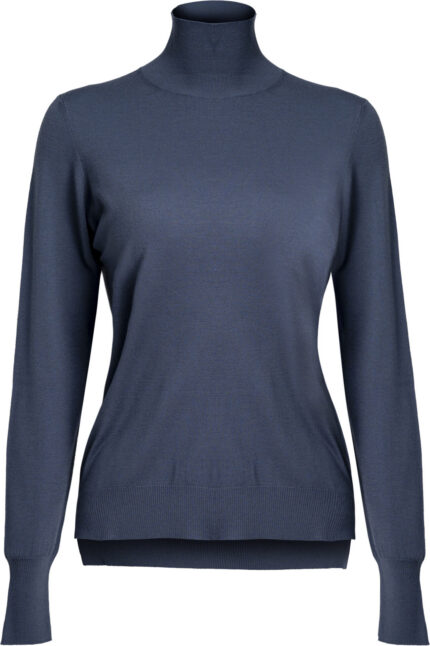 Fine-Knit Turtleneck Sweater<br/>